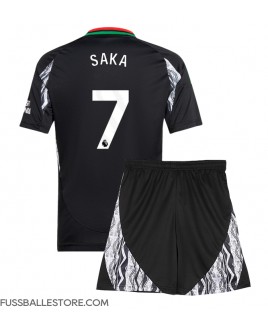 Günstige Arsenal Bukayo Saka #7 Auswärts Trikotsatzt Kinder 2024-25 Kurzarm (+ Kurze Hosen)